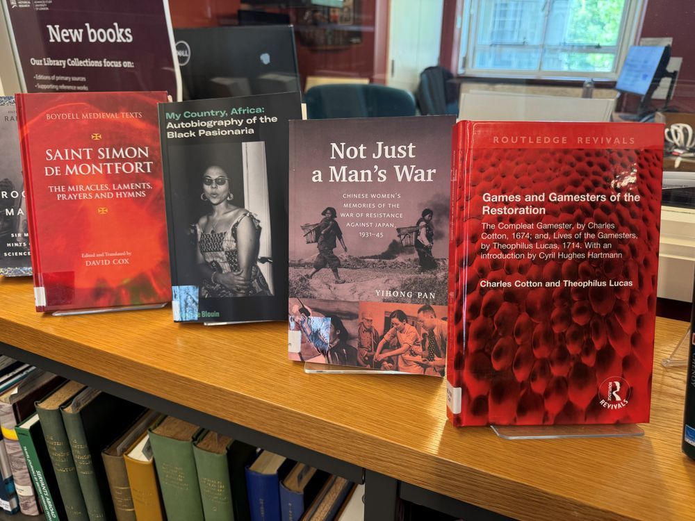 New books on display in the IHR Library.