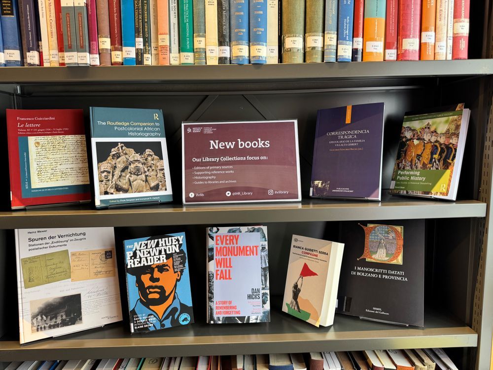New books on display in the IHR Library.