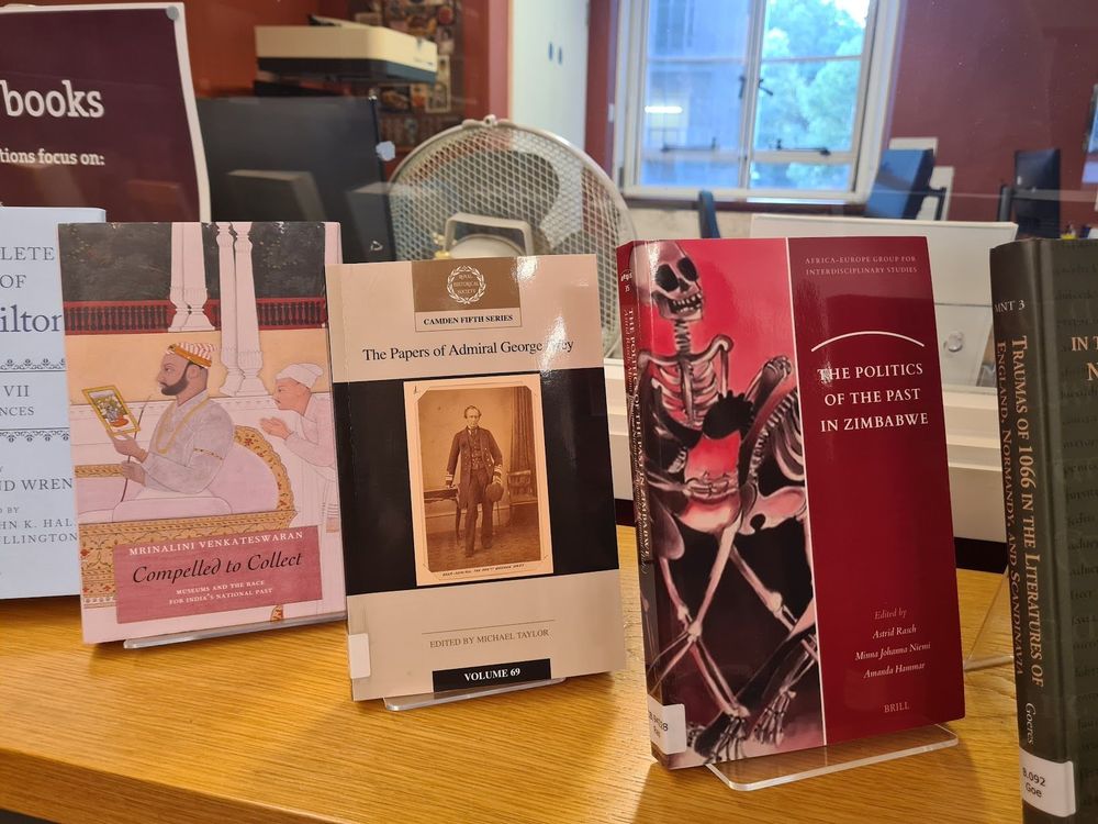 A selection of new acquistions at the IHR library, July 2025.