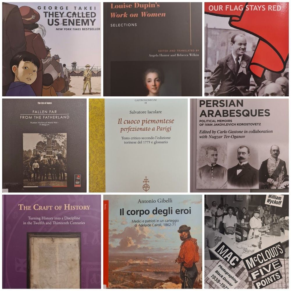 A collage image showing some of the new acquisitions in the IHR library in September 2025