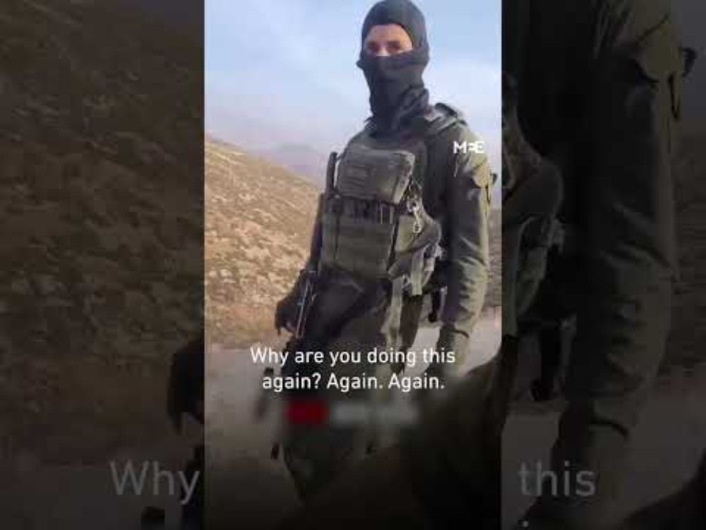Israeli settlers and soldiers harass Palestinian family and international observers in the West Bank