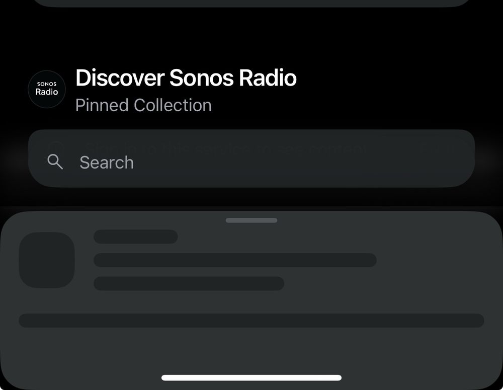 Sonos App Loading