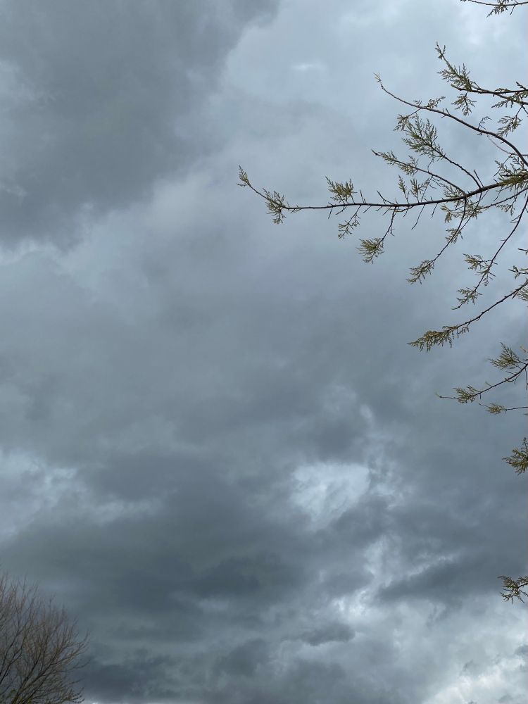 Storm cloud different shades of gray. 