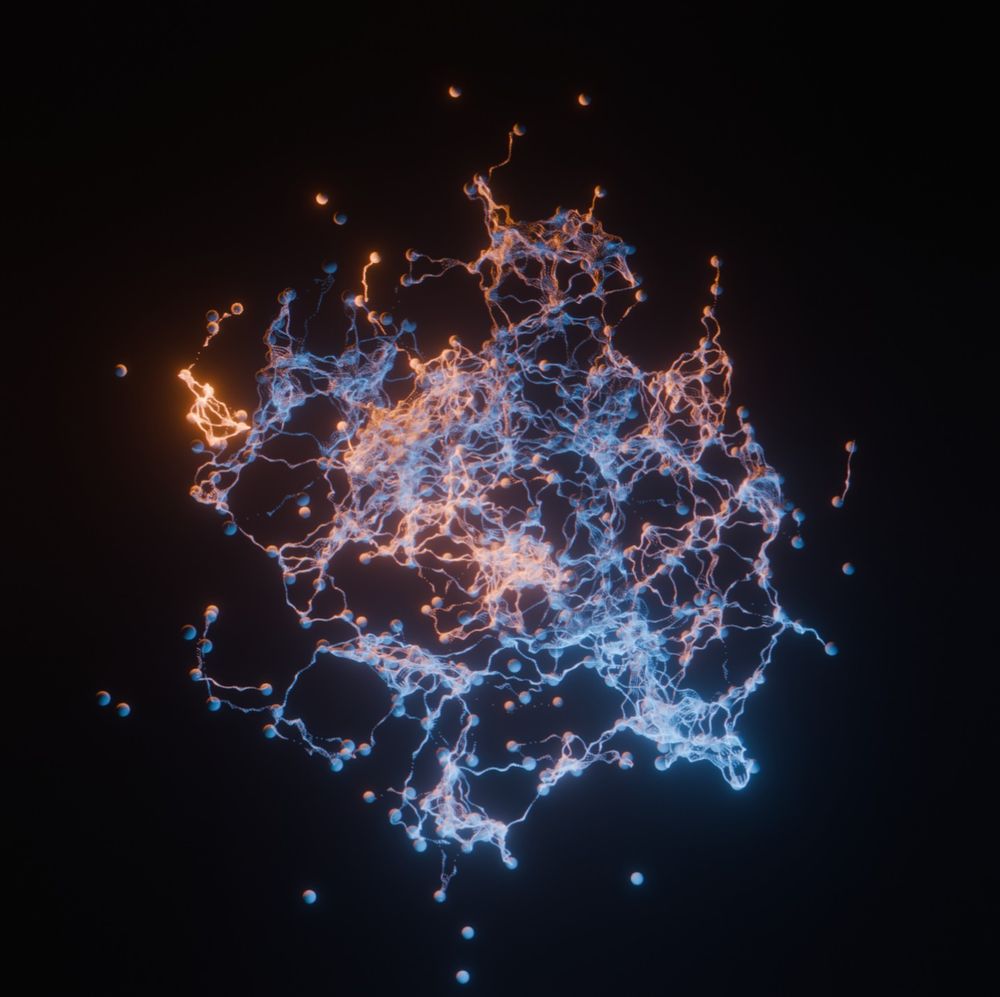 cosmic web in Blender