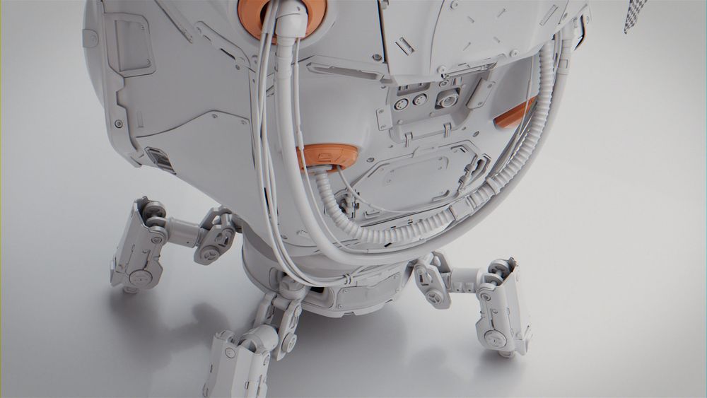 hardsurface modeling in Blender, robo