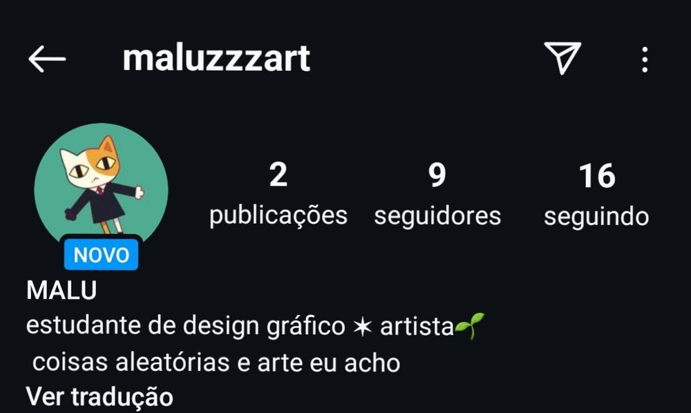 Conta do Instagram @maluzzzart