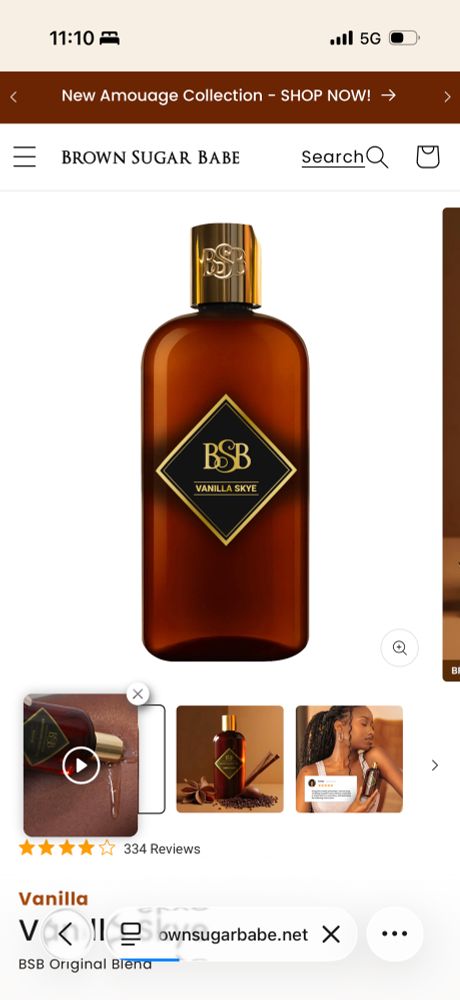 Vanilla Skye by Brown Sugar Babe body oil 