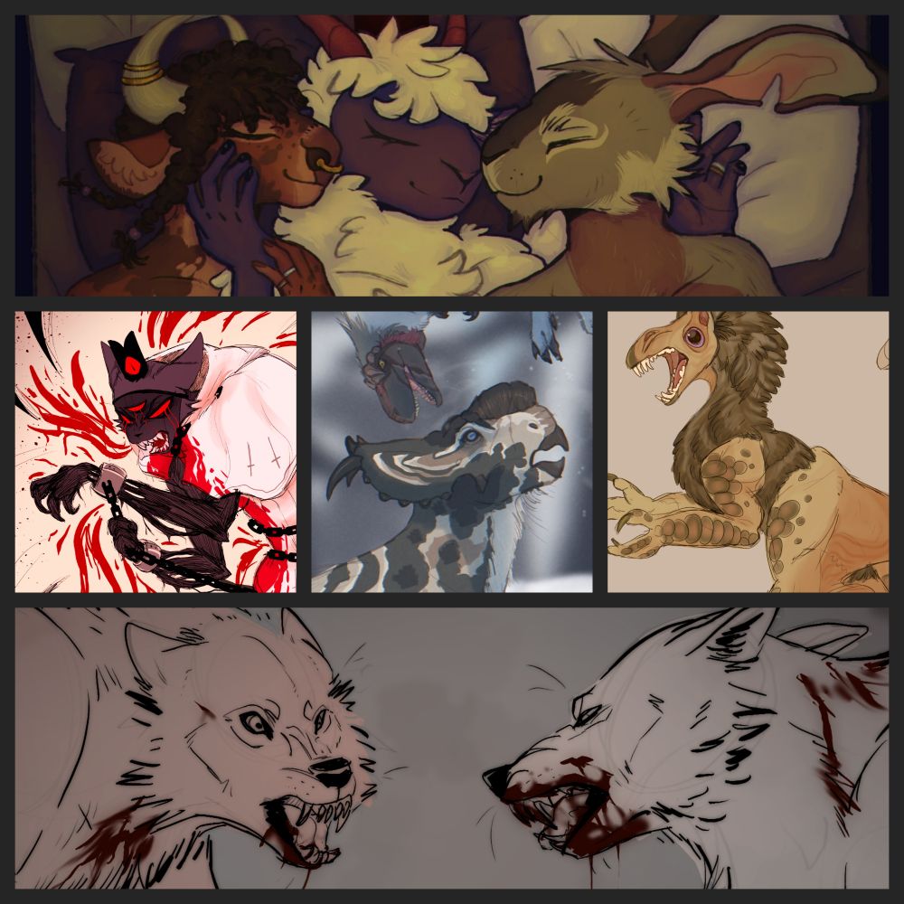 Fan art, furry art, paleo art, spec bio art, animal art