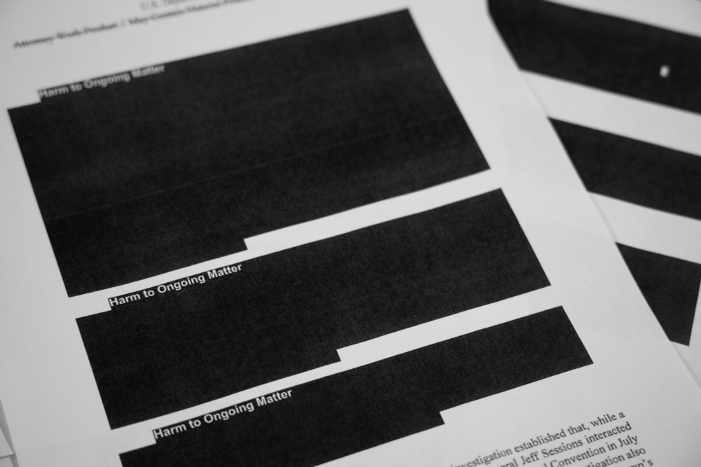 A page entirely redacted.