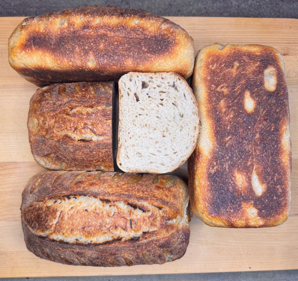 Loaves of bread.