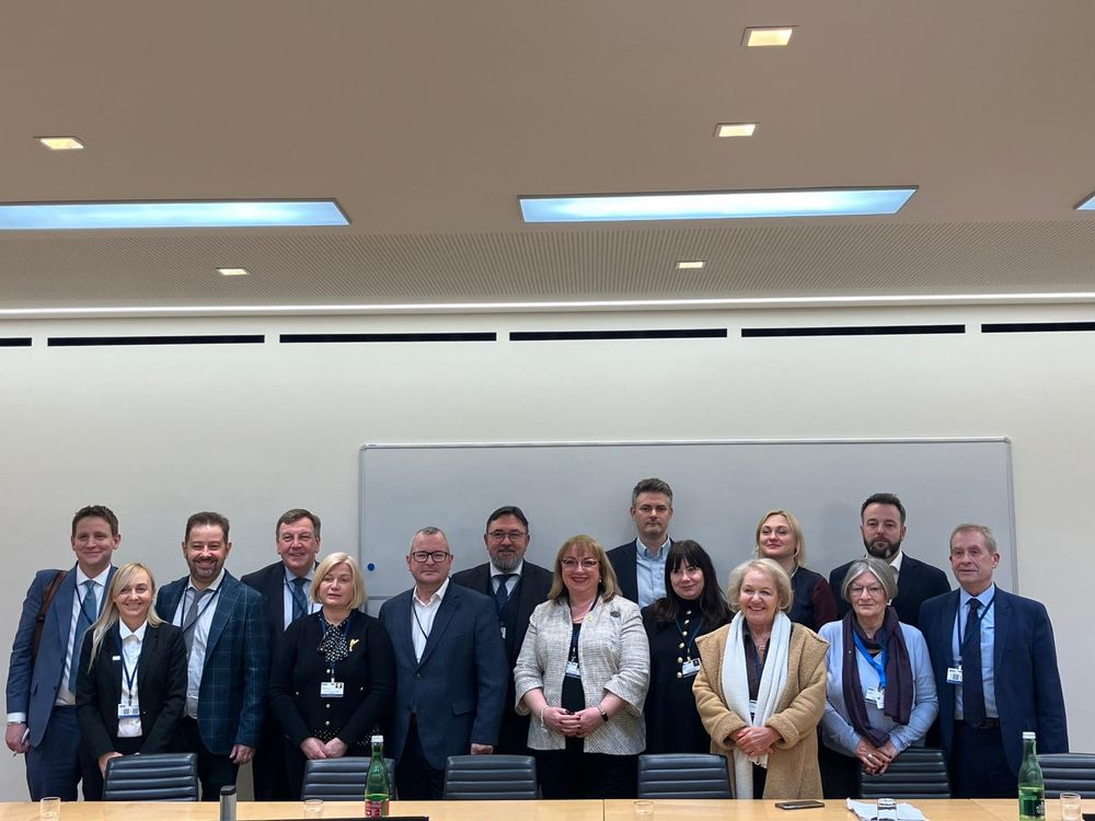 With the Ukrainian delegation to the Organisation for Security and Cooperation in Europe’s Parliamentary Assembly in Vienna.