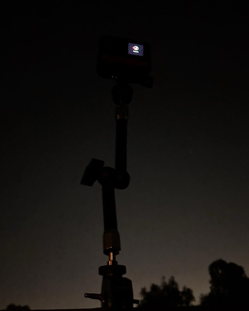 Insta360 doing a 360 starlapse