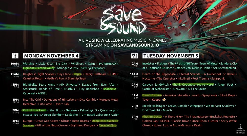 Save & Sound '24 Personal Highlights