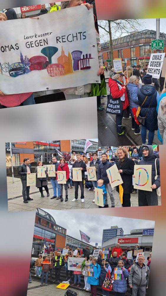 Collage mit Impressionen von der Mahnwache