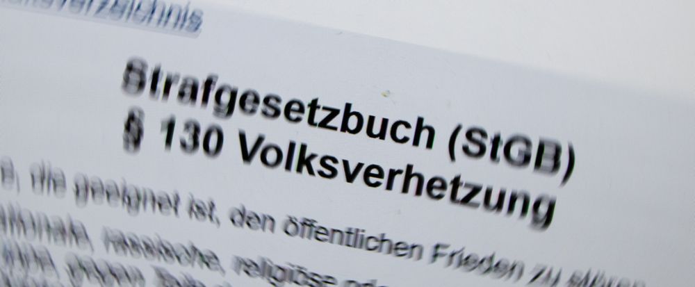 Wehrhafte Demokratie: Kein Mandat bei Volksverhetzung!