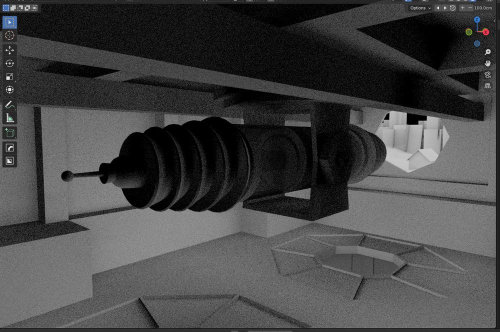 Scaling test of the Cloister laser