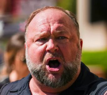 Conspiracist Alex Jones yelling