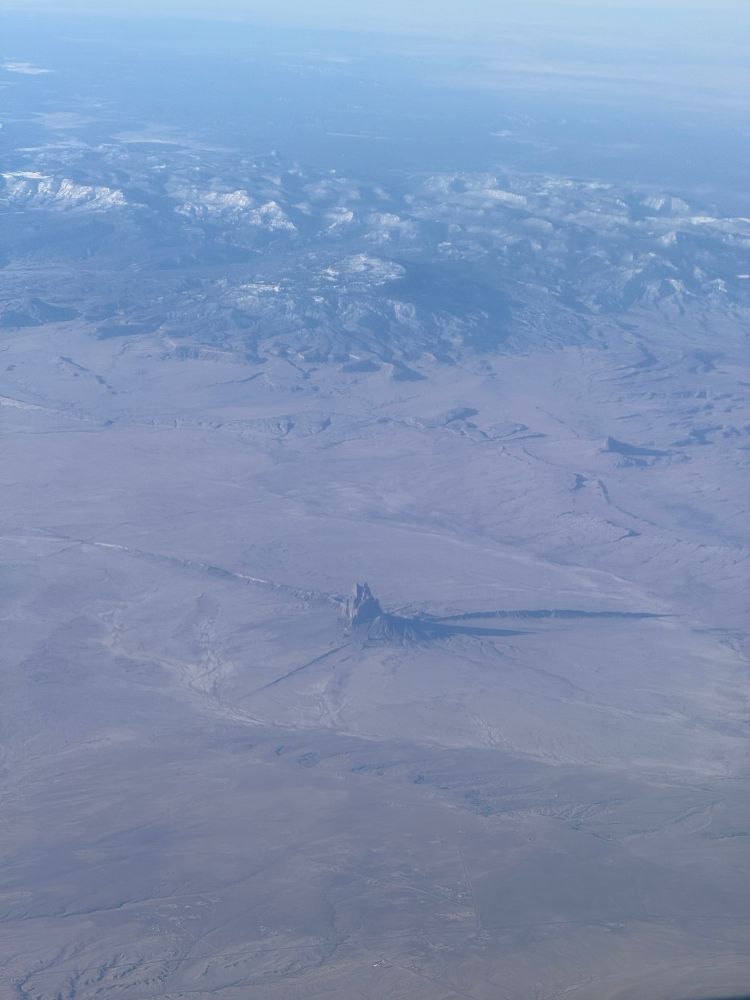 Shiprock from the air