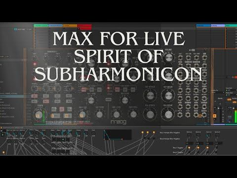 Max for Live Synth Inspired by the Moog Subharmonicon (Work in Progress)