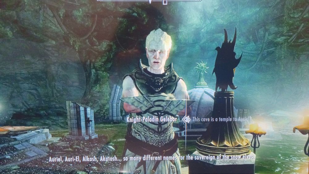 Gelebor explaining Auriel's different names and he's the sovereign of the snow elves.