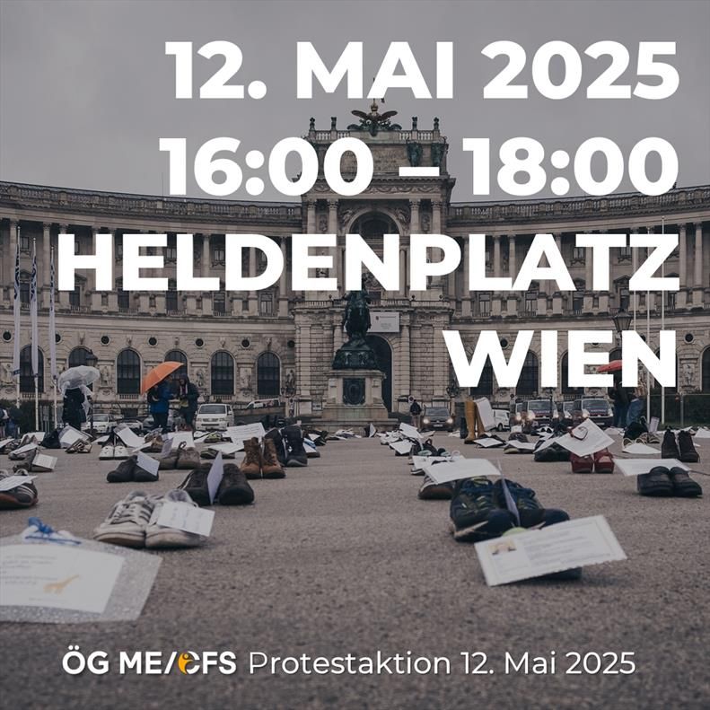 Zu lesen ist “12. Mai 2025, 16:00-18:00, Heldenplatz Wien”, und ganz unten: 