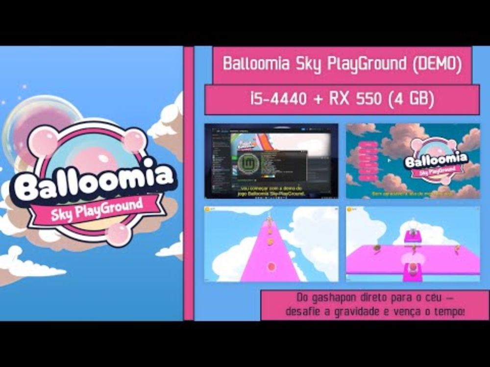 Balloomia Sky PlayGround (DEMO) i5-4440 + RX 550 (4 GB) #linux #rx550 #linuxmint