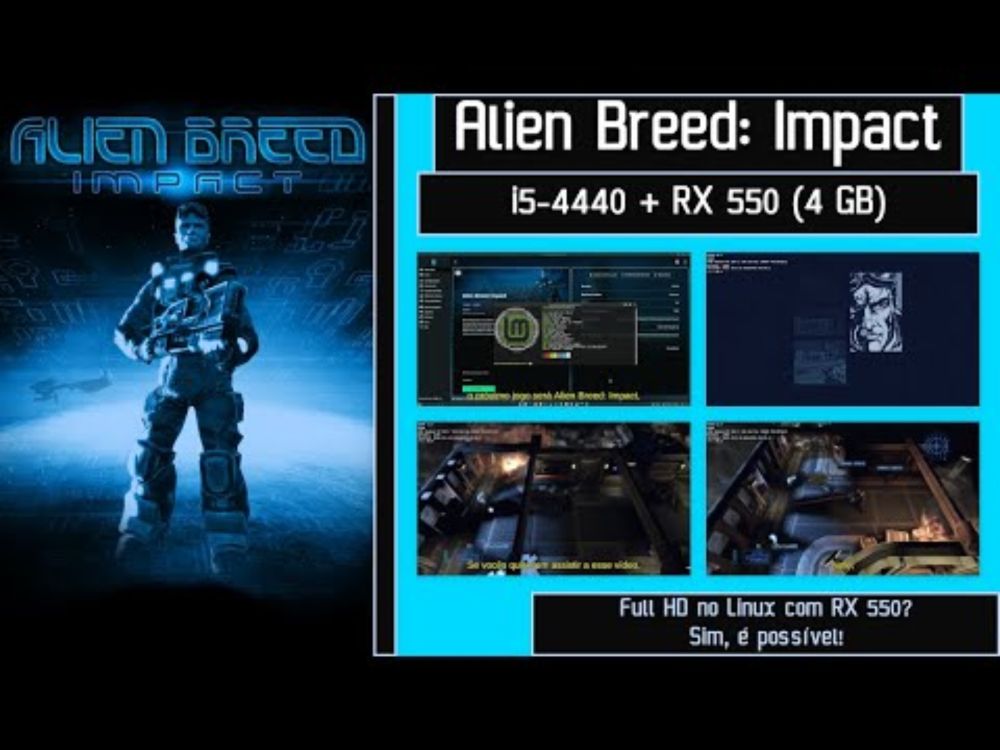ALIEN BREED Impact i5-4440 + RX 550 (4 GB) #linux #i54440 #rx550 #linuxmint #heroicgameslauncher