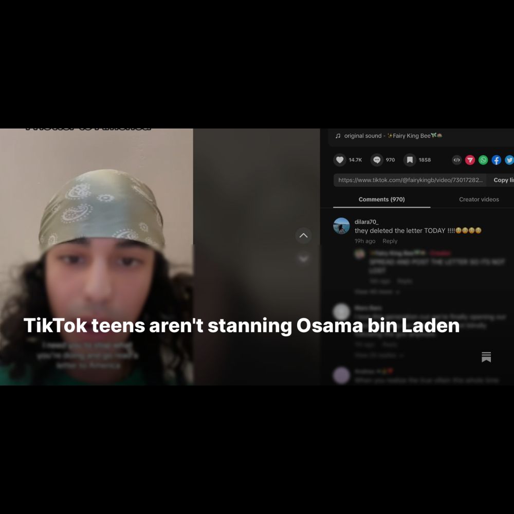 TikTok teens aren't stanning Osama bin Laden