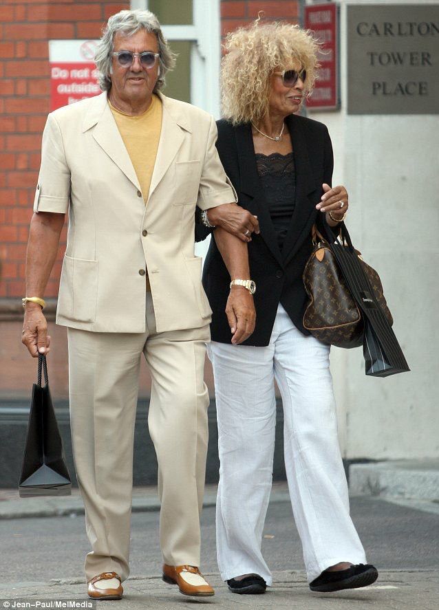 Mr and Mrs Dickinson on a shopping trip. 