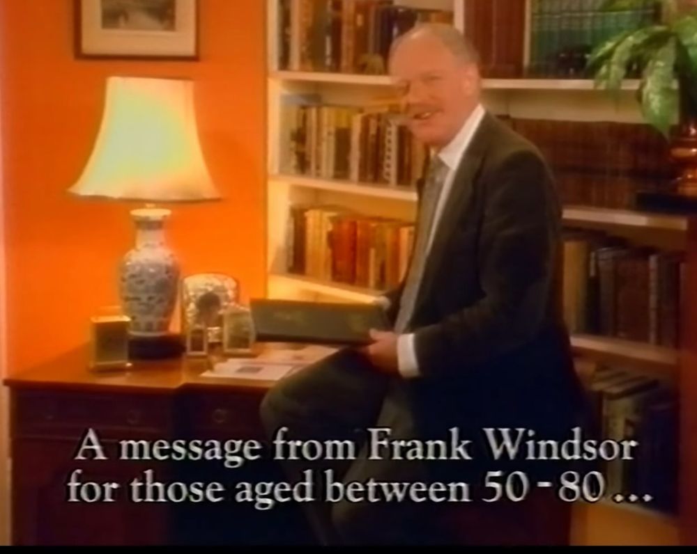 A message from Frank Windsor for those aged between 50 - 80