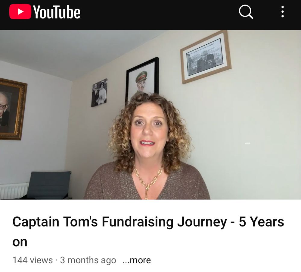YouTube video screen shot
Captain Tom's Fundraising Journey - 5 Years on

144 views • Posted 3 months ago 😂