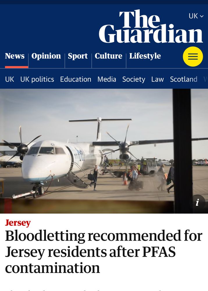 Guardian headline: bloodletting recommended after PFAS contamination 