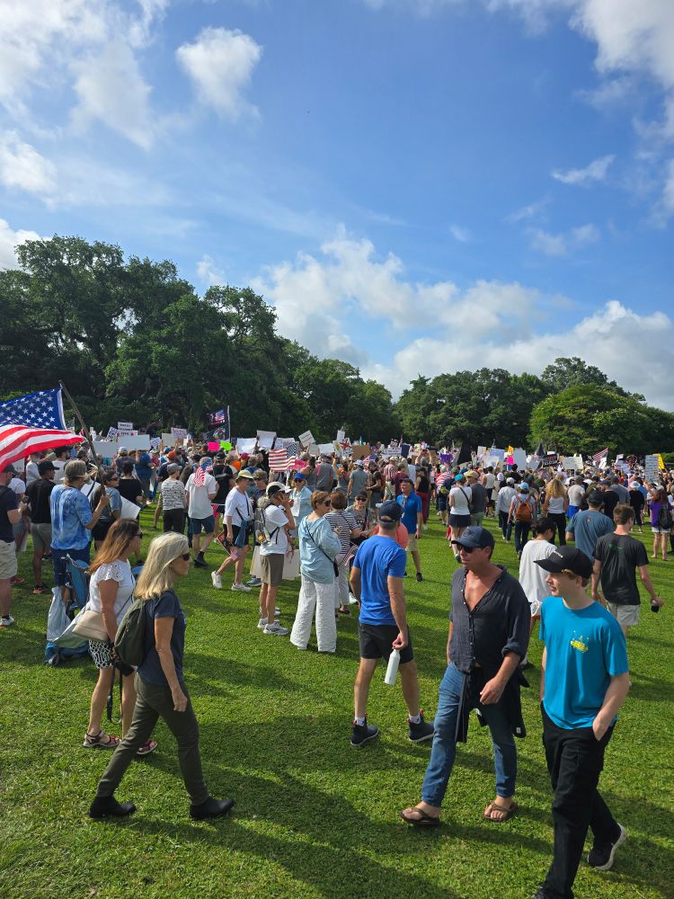 Photo of the No Kings rally in Charleston, SC 
