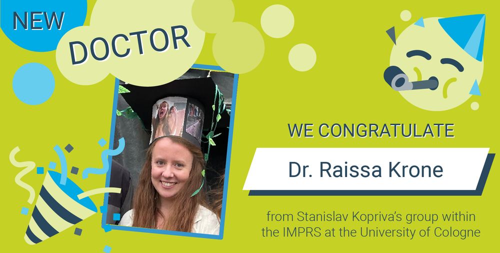 The post shows a picture of Raissa after successfully passing her viva on a green background with words congratulating her on acquiring the PhD title.