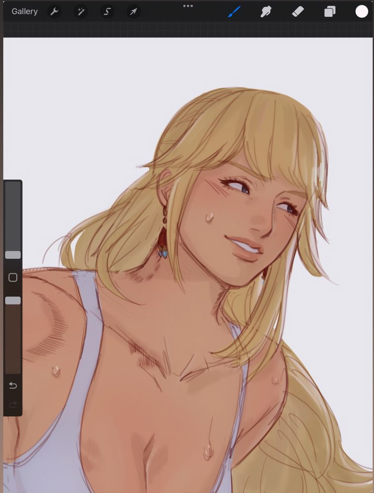 lyse drawing on procreate she is so silly I love her please tell Yoshi p to bring my wife back to me 