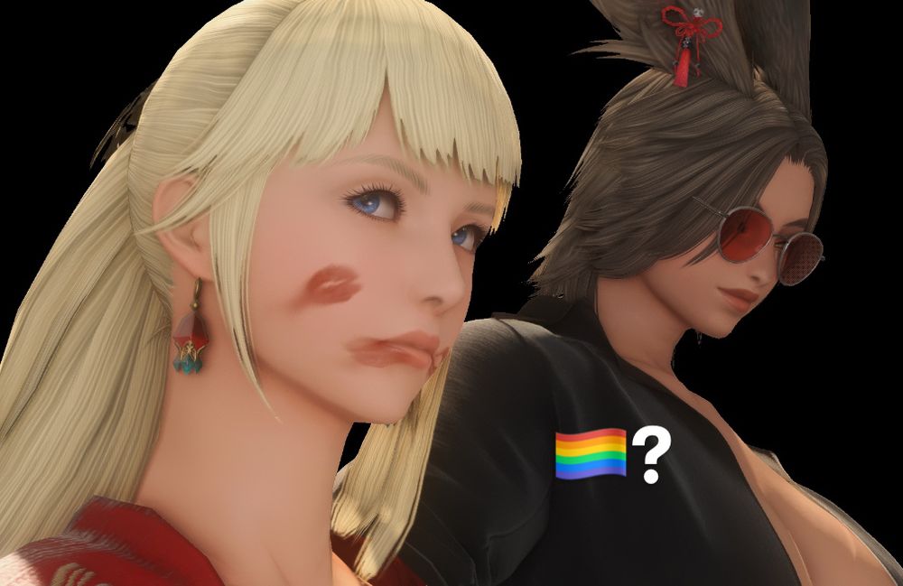 lyse covered in kisses. behind her is The Hare. gay? yess…. 