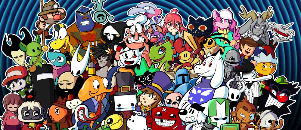 A large collection of indie game characters #ploksart