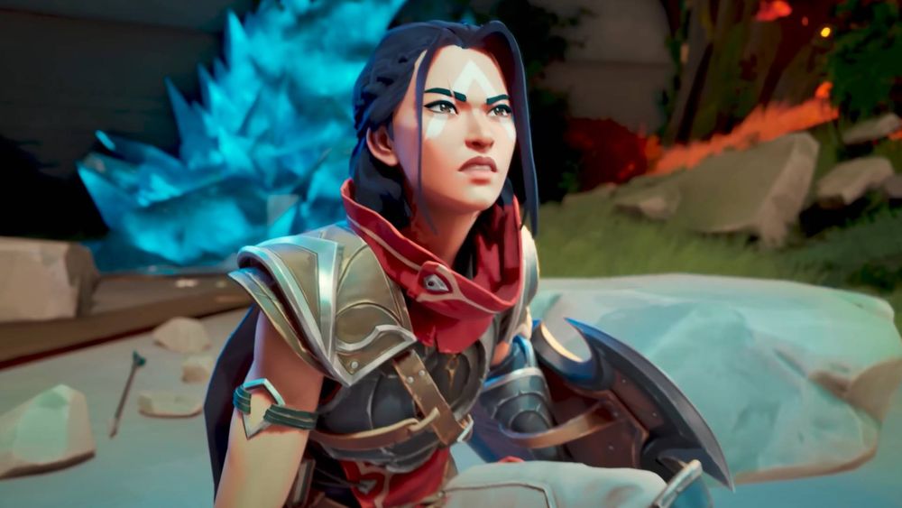 Main character image of armoured dark haired character