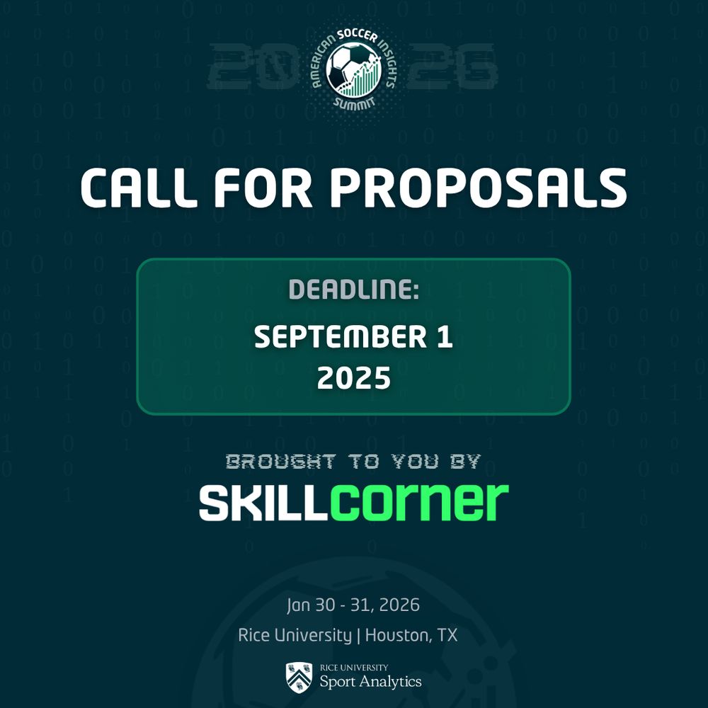 Call for Proposals. Deadline: September 1, 2025. Brought to you by SkillCorner.