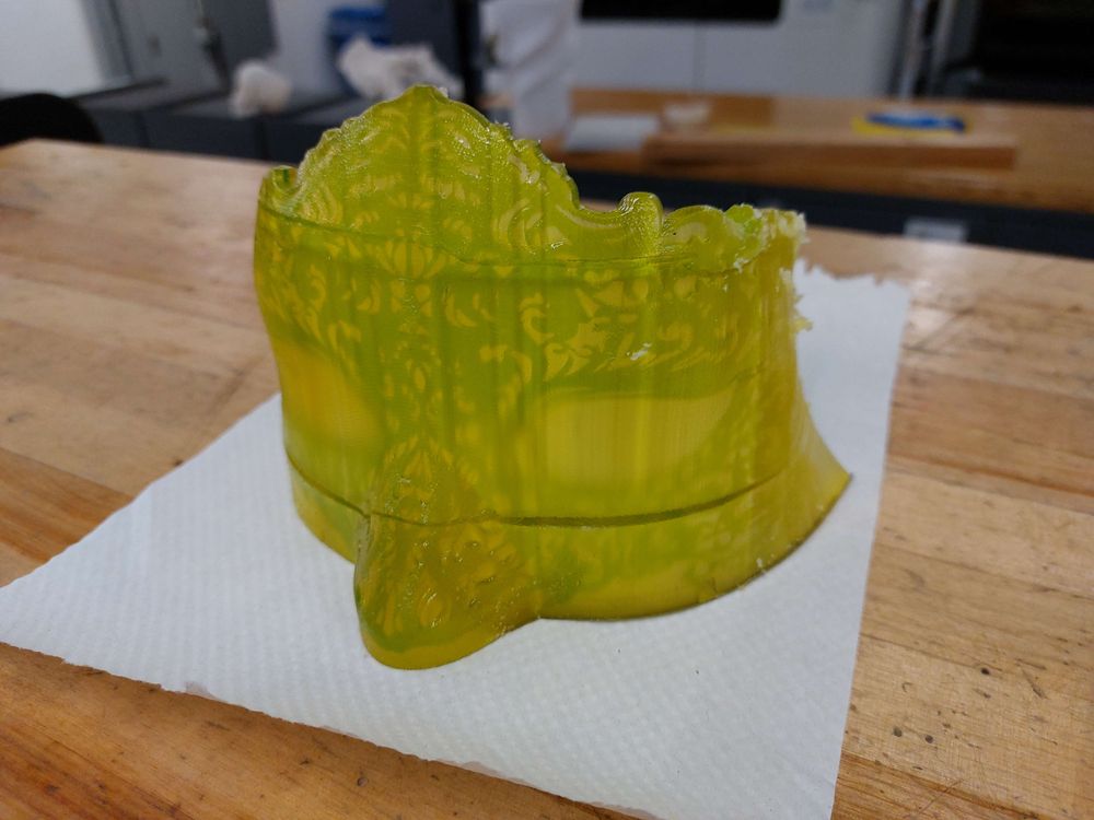 Flexible, patterned mask for a stage production...3D printed