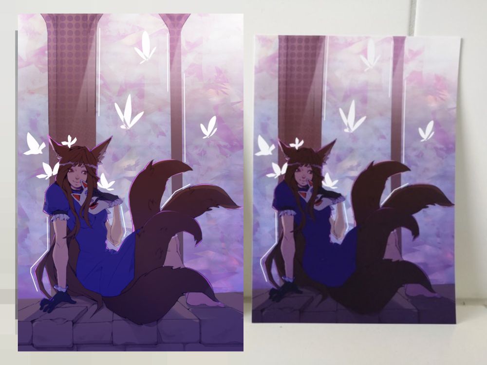 Carte postale avec l'illustration de TBK faite par Cami.