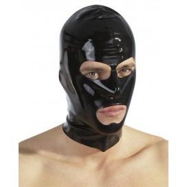 a latex balaclava