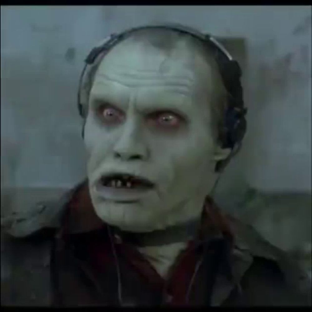 Zombie Headphones GIF