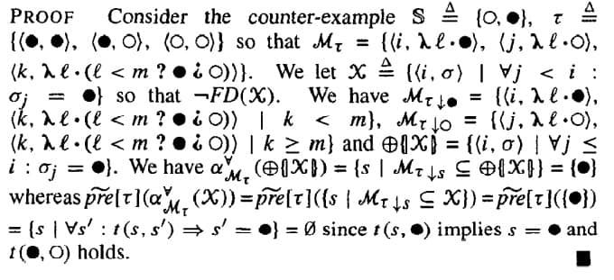 Une preuve illisible, avec beaucoup plus de symboles que de texte.