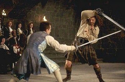 Liam Neeson and Timothy Roth in the final swperd fight of Rob Roy