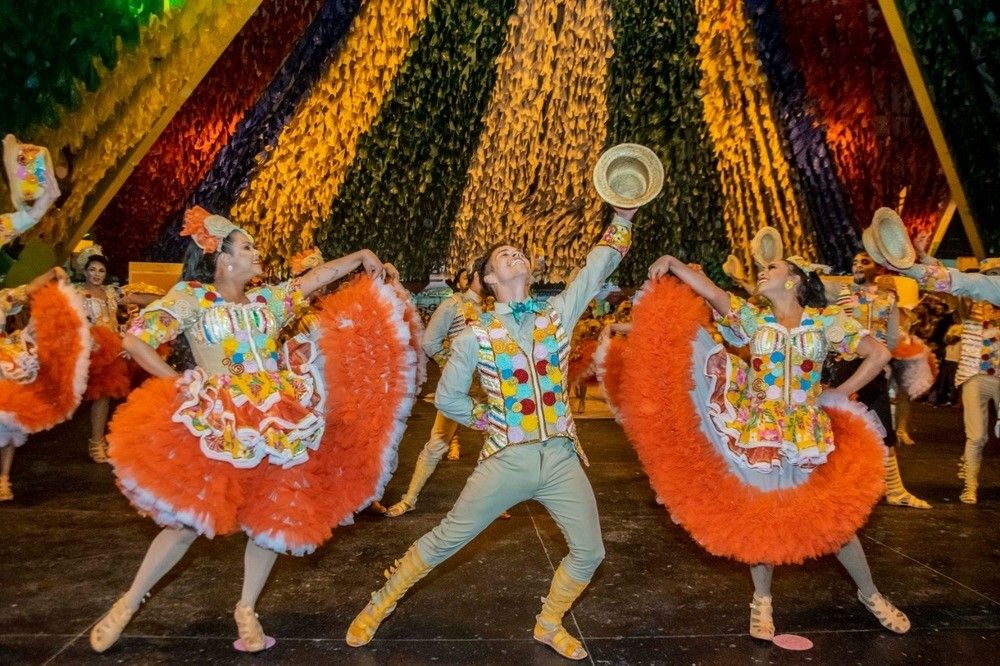 quadrilha dancers from northeast brasil