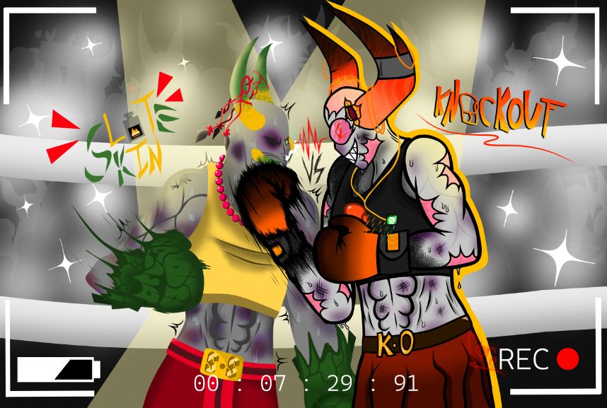 Mah friends phighting oc fighting against mine!!!!
