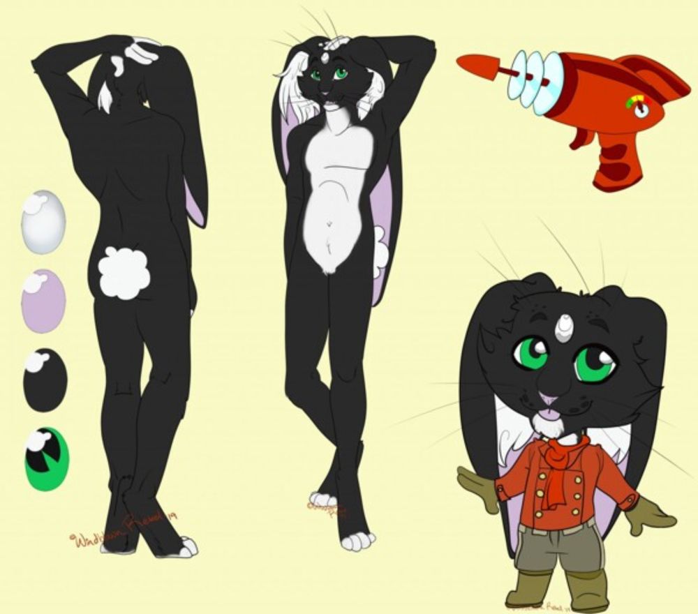 Zero the Cabbit Reference Sheet by Windblown Rebel by DesperadoCoyote