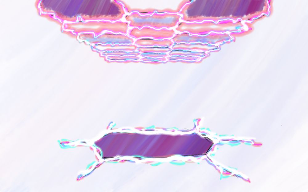 Lattice Space Corridor (Not even sure what's happening here, gang. My perspective drawing is shite) 