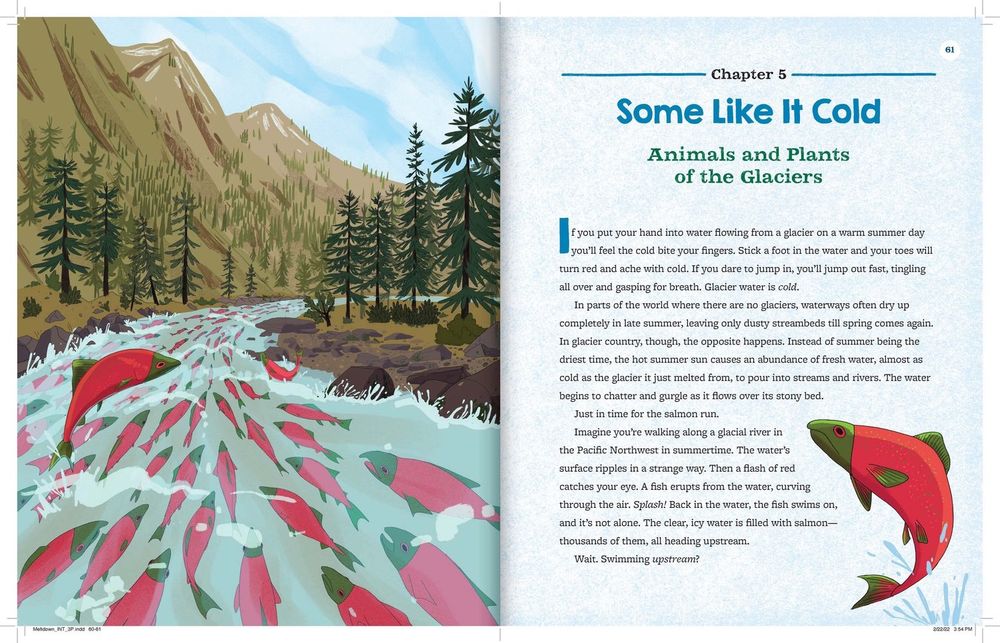Spread from “Meltdown!” Published by Hachette 